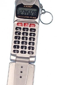 KD-2038 yiwu gift mobile design calculator with keyring
