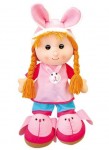 928-240 lovely kids rabbit dress girl doll