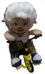 351-68 kids riding bike sheep toy