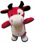 351-114 yiwu red cow plush toy