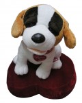 351-147 dog with heart plush toy