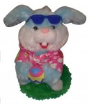 351-210 rabbit musical toy with glasses 