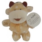 SNT8128 cow plush toy with keyring