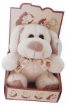 TLA8128 plush animal dog with show box