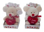 TLA8139 mouse plush with heart
