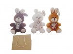 TLA8149 plush rabbit with bag