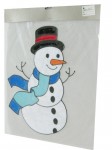 L023 snow man sticker