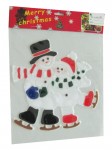 M092 snow man window sticker