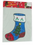 M060 christmas stocking window sticker