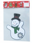 M138 snow man window sticker