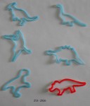 dino design rubber bands