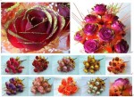 12 Heads Immortal Peach Rose Yiwu Silk Flower Wholesale color