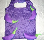 FR-16 eggplants reusable shopping bag