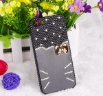 PC-11 black cat face iphone case photo