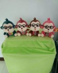 PT-15 18cm Yiwu Plush Toys Monkey with Glasses photo